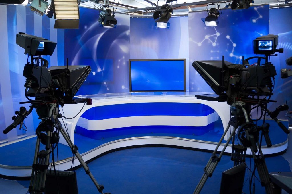 Image of a news room
